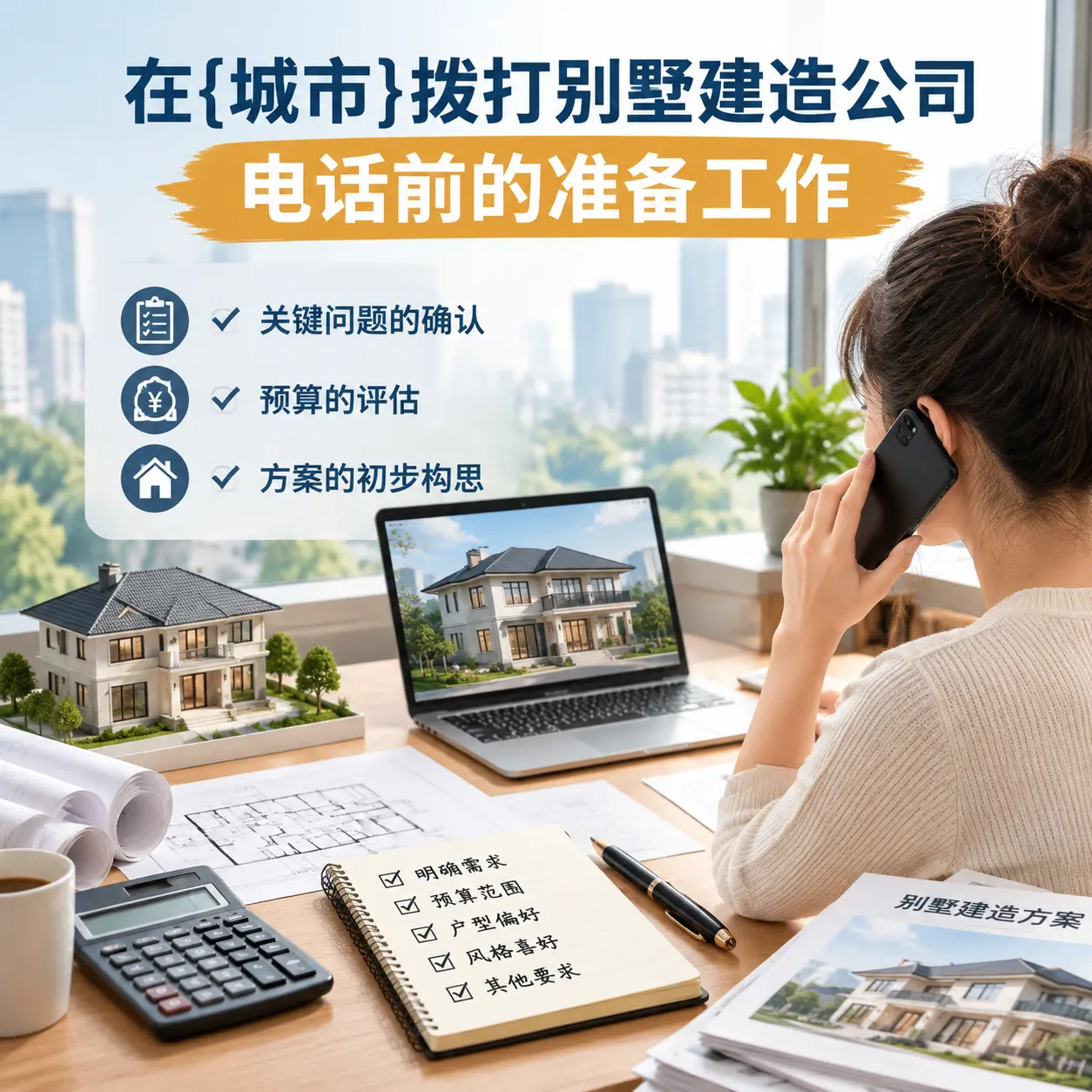 在云岩拨打别墅建造公司电话前的准备工作