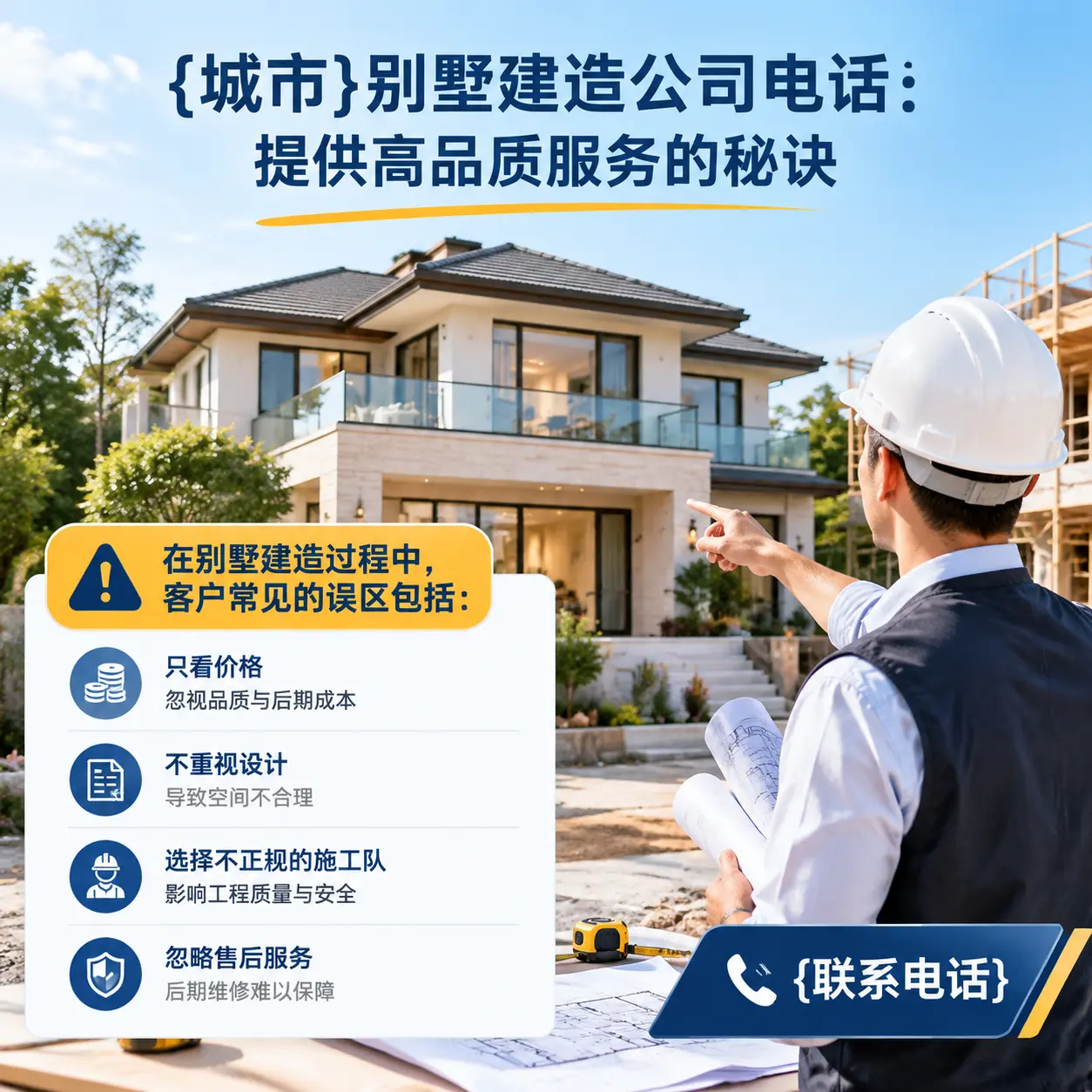 云岩别墅建造公司电话：提供高品质服务的秘诀