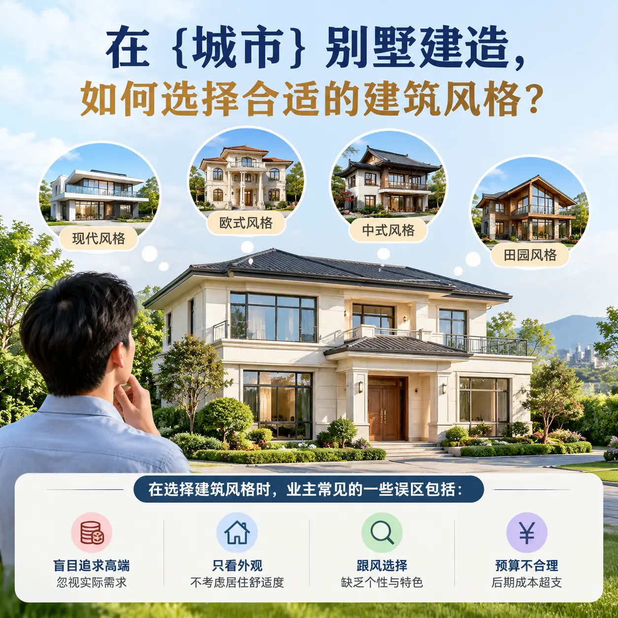 在 云岩 别墅建造,如何选择合适的建筑风格?